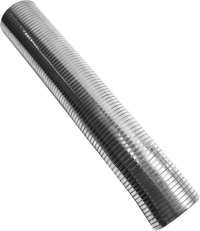 Tubo flexível para escapamento TORDXICS em aço inoxidável T304, 3,5" de diâmetro interno x 41,91 cm – 1 unidade