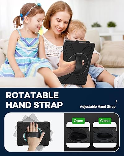 Miniatura 3 de Funda para tableta con función de atril, correa de mano y correa para el hombro (funda para iPad 2/3/4)