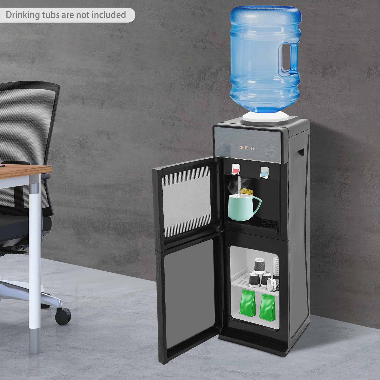 Dispensador de Agua Eléctrico Automático con Grifo, Agua Caliente para Oficina y Cocina