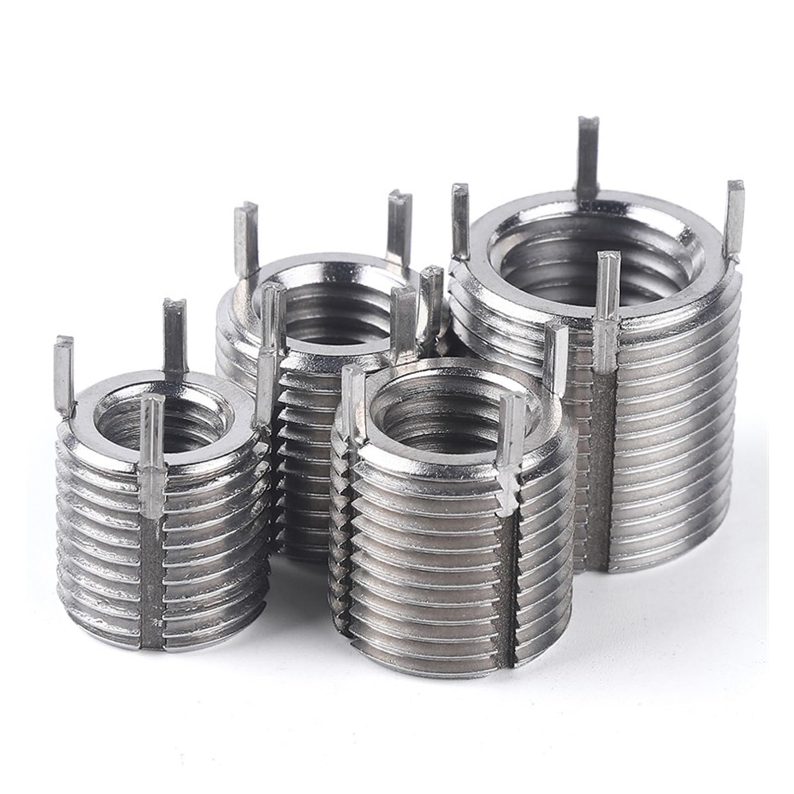Insertos roscados M2-M4 a casquillo autorroscante M20-M30 | Inserto de reparación de rosca de acero inoxidable 303 con tuercas de manguito de tornillo(M4xM8x8 2pcs)