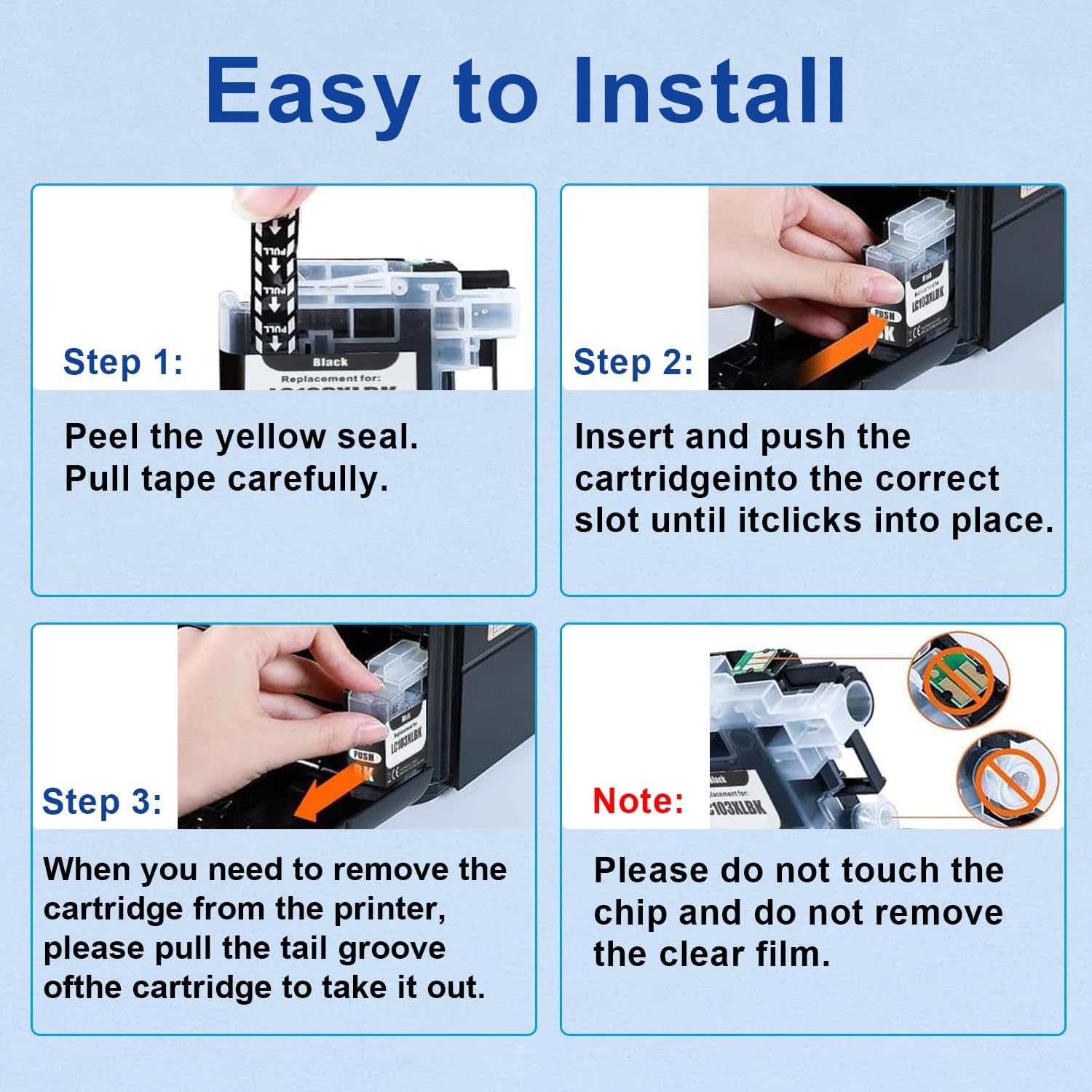 NEXTPAGE LC103xl Ink Cartridges Combo Pack Replacement for Brother LC103 LC101 Ink High Yield Work with Brother MFC-J870DW MFC-J6920DW MFC-J6520DW Printer (4 Cyan, 4 Magenta, 4 Yellow)