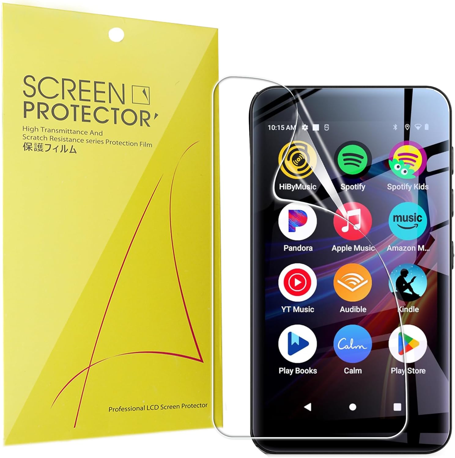 Lamshaw Compatible for innioasis G5 MP3 Player Screen Protector, [6 Pack] Full Coverage TPU Clear Film Compatible with innioasis G5 4″ MP3 Player (6 Pack)