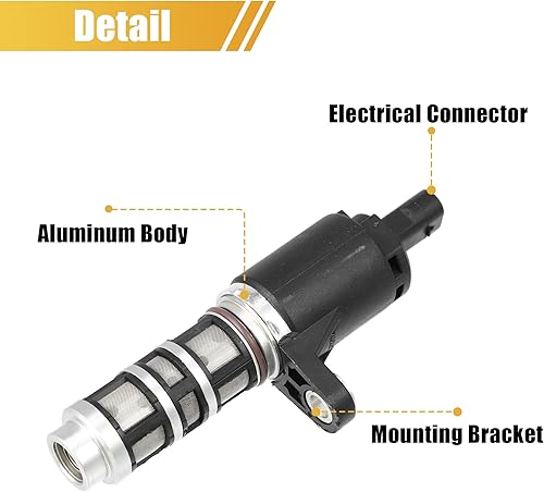Miniatura 5 de X AUTOHAUX 25192279 25185534 Motor Variable VVT VVT Control Solenoide para Chevrolet Spark 2013-2015