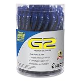 Pilot G2 Premium Gel Pen Convenience Pack, Retractable, Fine 0.7 mm, Blue Ink, Blue Barrel, 36/Pack – view 1