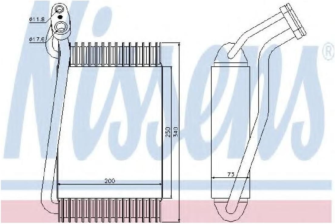 Nissens 92144 Evaporator, air conditioning