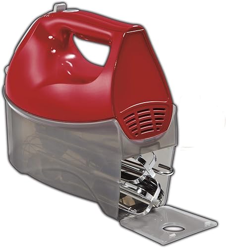 Miniatura 6 de Hamilton Beach Batidora eléctrica de pie, 4 cuartos de galón, gancho para masa, accesorios planos y batidora de mano eléctrica de 6 velocidades con