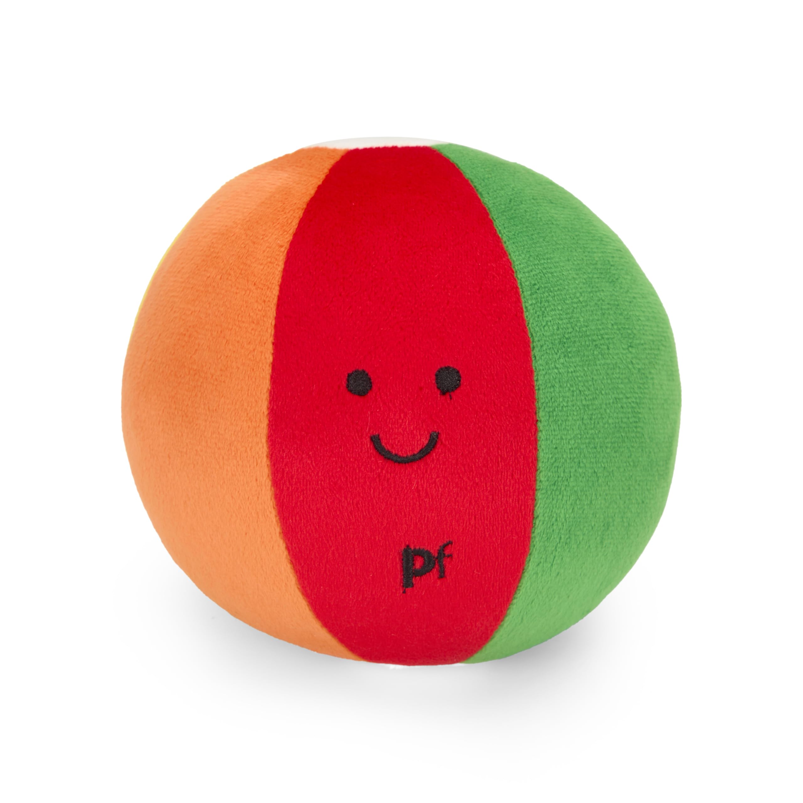 Petface Beach Ball Plush Dog Toy with Built-In Squeaker, Lightweight Fetch Toy (Pack of 1)
