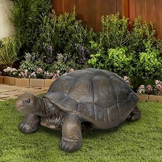 SKYFIRE Turtle Garden Statue - 29.5" x 15.7" x 11.8" Fiber Reinforced Concrete Outdoor Sculpture for Lawn, Yard & Patio Decor