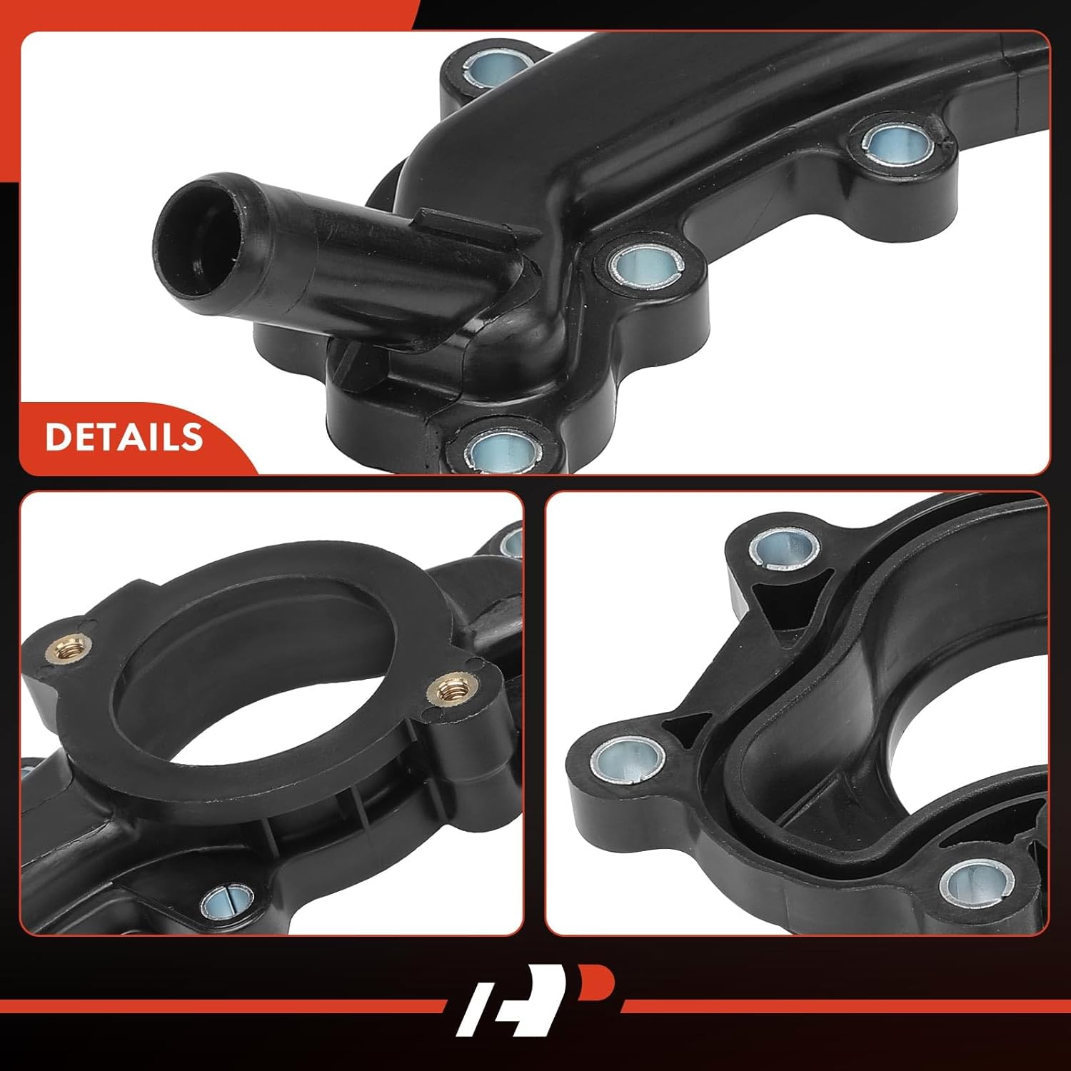 A-Premium Thermostat Housing Water Outlet Compatible with Jeep/Dodge/Chrysler/Ram - Grand Cherokee, Charger, Journey, Durango, Challenger, Avenger, 200, 300, Town & Country