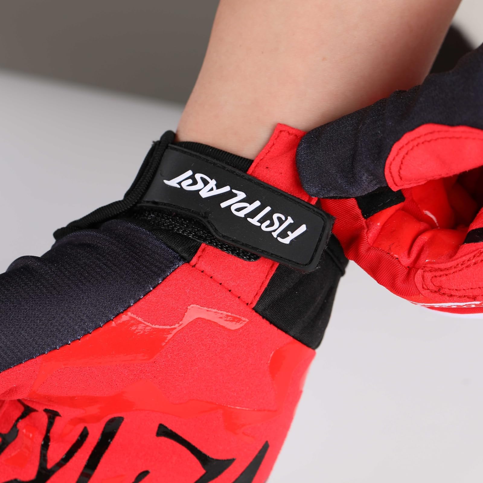 Rękawiczki rowerowe All-Season Gloves, Comfortable To Wear, Universal Downhill Motocross Long Finger -Red-L
