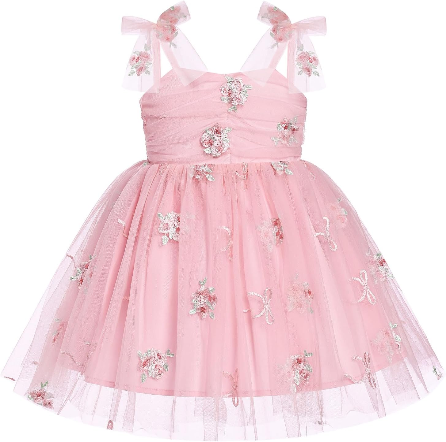 IMEKIS Toddler Baby Girl Birthday Princess Dress Shiny Confetti Boho Rainbow Cake Smash Photo Shoot Outfit for 1-6T