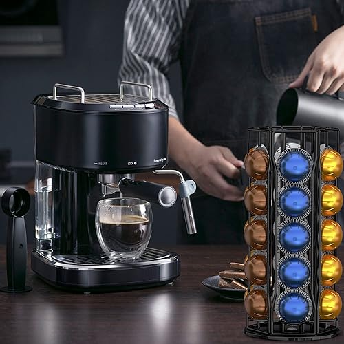 Miniatura 7 de Soporte para cápsulas de café para Nespresso Vertuolina, ZECENN Nespresso Vertuo, soporte para carrusel de almacenamiento, organizador de cápsulas