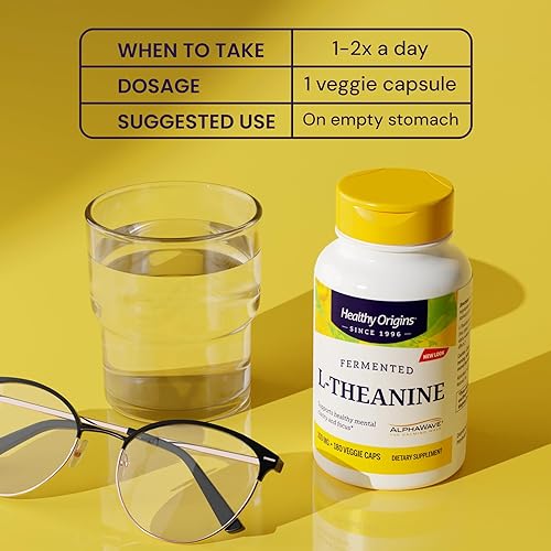 Miniatura 5 de Healthy Origins L-Theanine 100mg tabletas 1 1