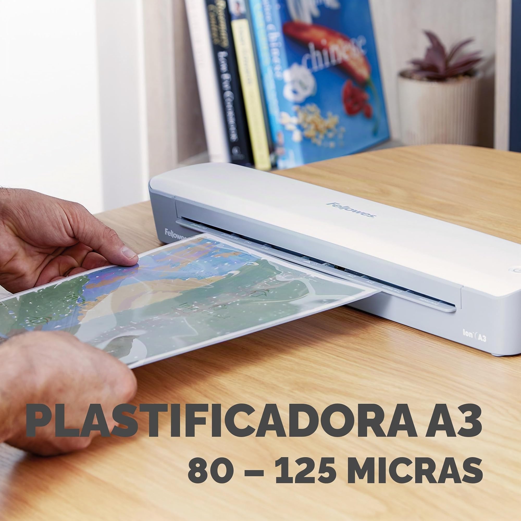 Fellowes Ion A3 Plastificadora de documentos 80-125 micras apagado automático blanco