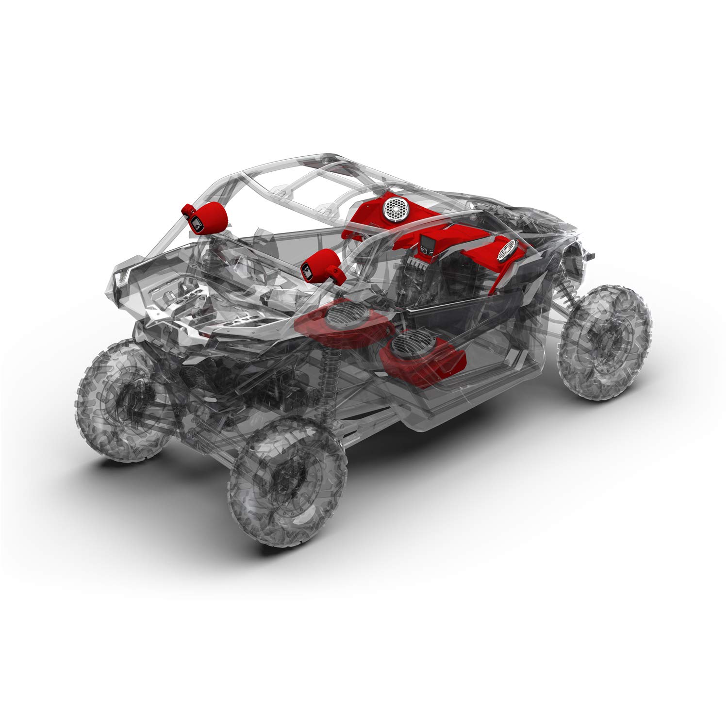 Rockford Fosgate X3-STAGE5 1000 Watt Stereo, Front Speaker, Subwoofer, & Rear Speaker Kit for Select 2017-2018 Maverick X3 Models