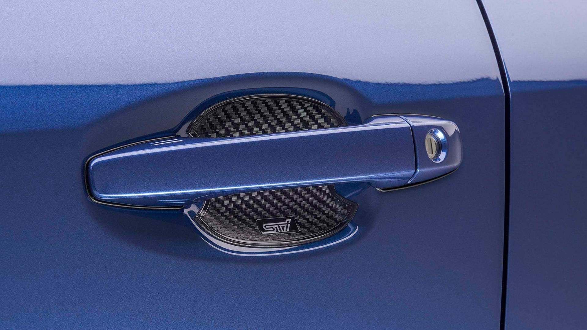 Genuine STi Logo Door Handle Cup Protector Set of 4 - J1210VA500 for Outback WRX STI Forester Legacy