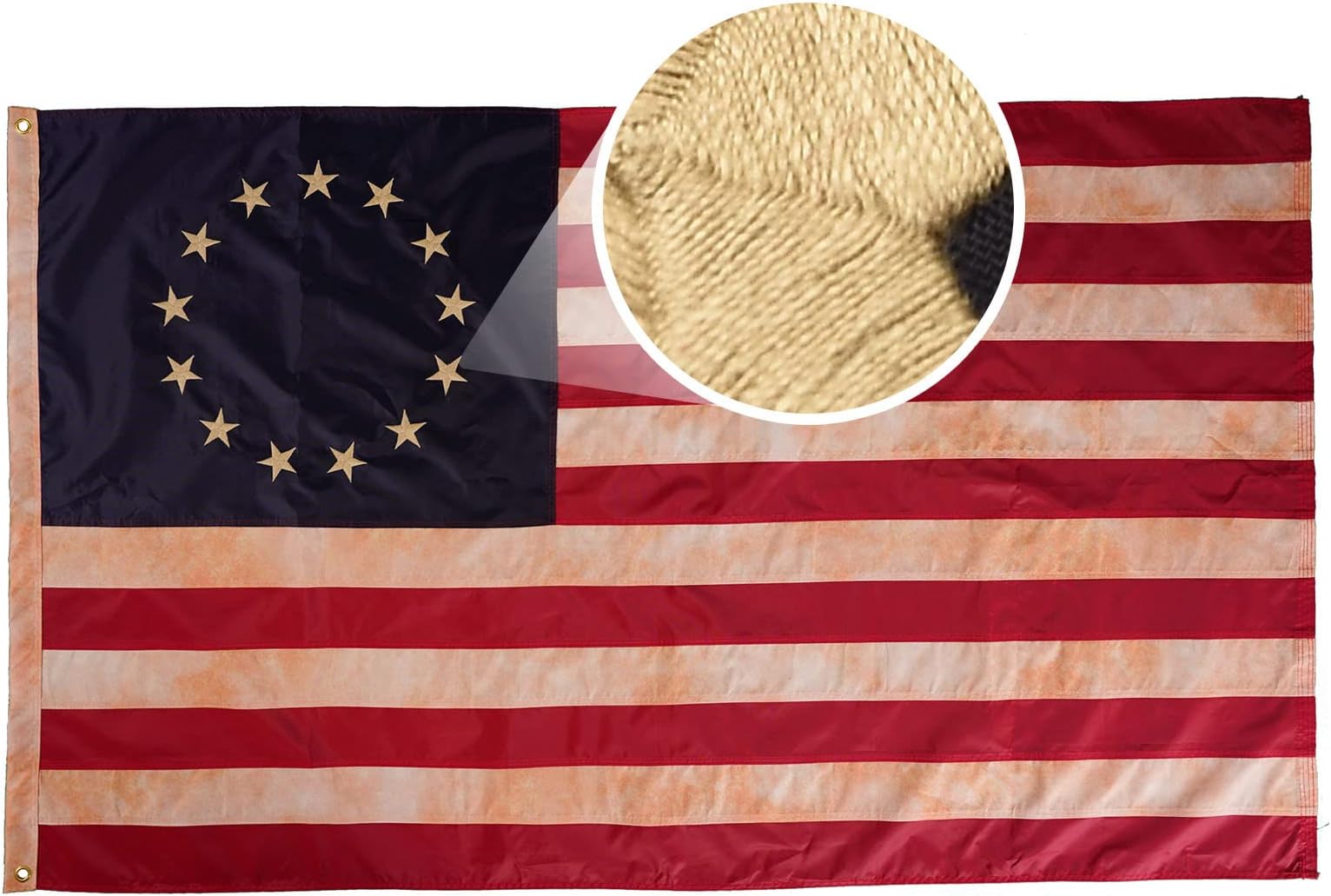 Made In USA Flags Co - 3x5 Betsy Ross Flag - 13 Star - Foto 9