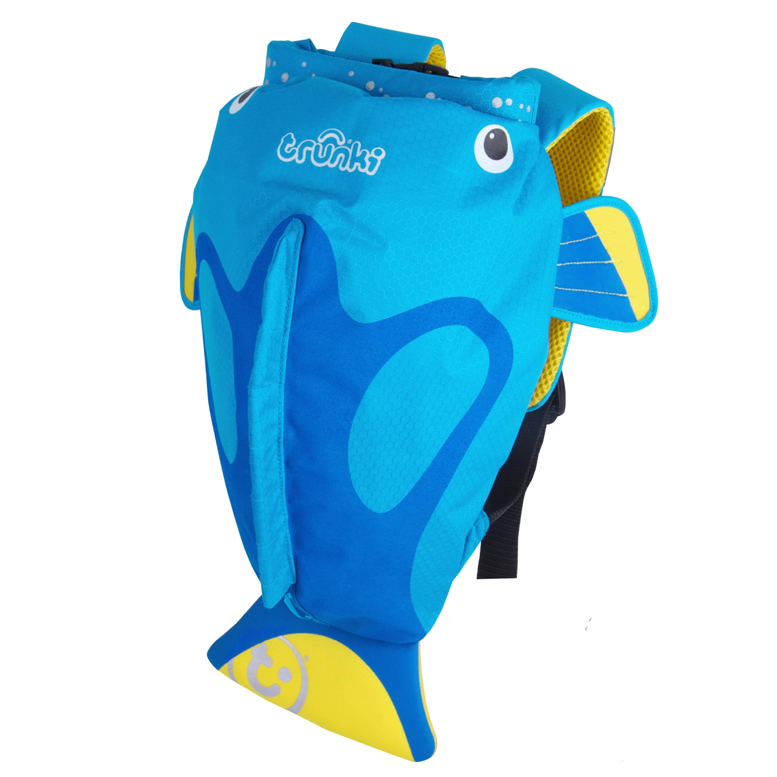 Trunki PaddlePak Waterproof Swimming Bag for Kids and Children’s Backpack for PE - Tang Tropical Fish (Blue)