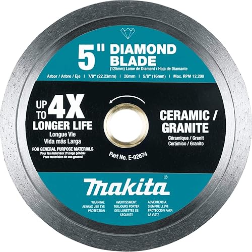 Makita E-02674 Hoja de diamante de 5", borde continuo, uso general