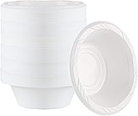 Vista 13 de 50 cuencos desechables de plástico blanco de 18 onzas