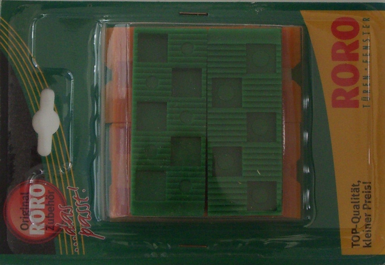 RORO200416 Wedge Set Plastic Small 8 Pieces Assorted