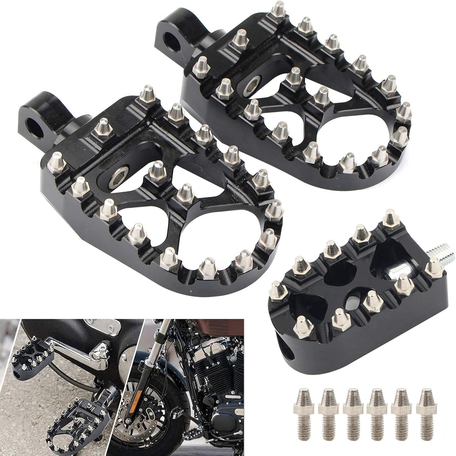 Buy Wide Foot Pegs Motorcycle Gear Shifter Peg Toe MX Offroad Footrests