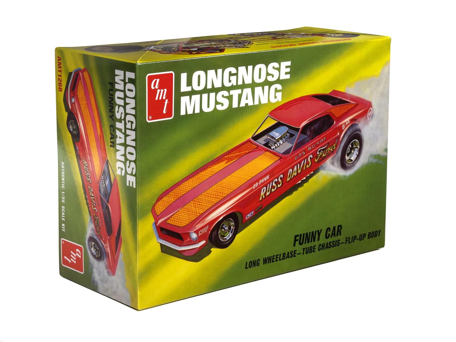 Amazon.com: AMT 1969 Ford Mustang Long Nose Funny Car Gas Ronda 1