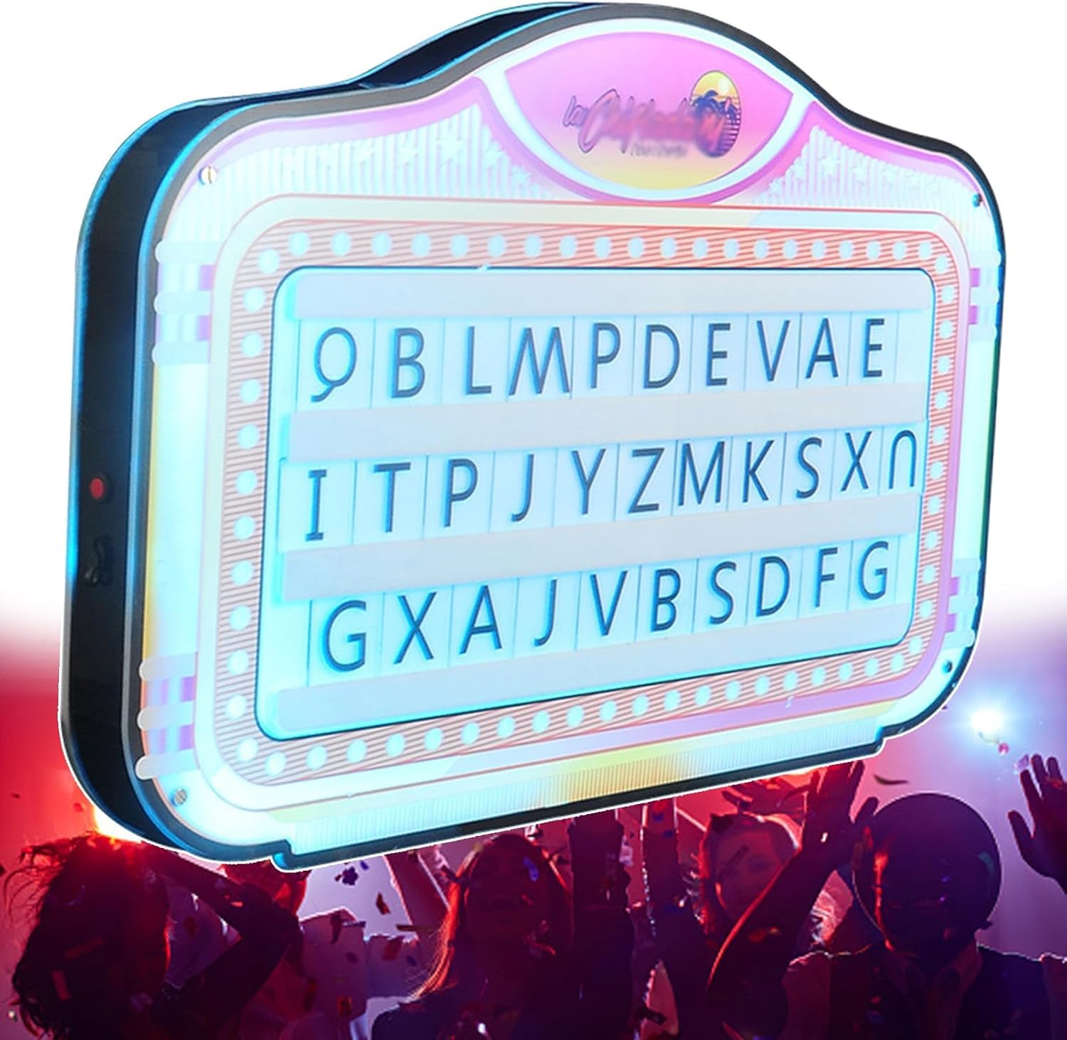 Bottle Service Sign, LED Letter Bottle Presenter, Lighted Display Message With Color Change, Handheld LED Letter Presenter With 26 Letters
