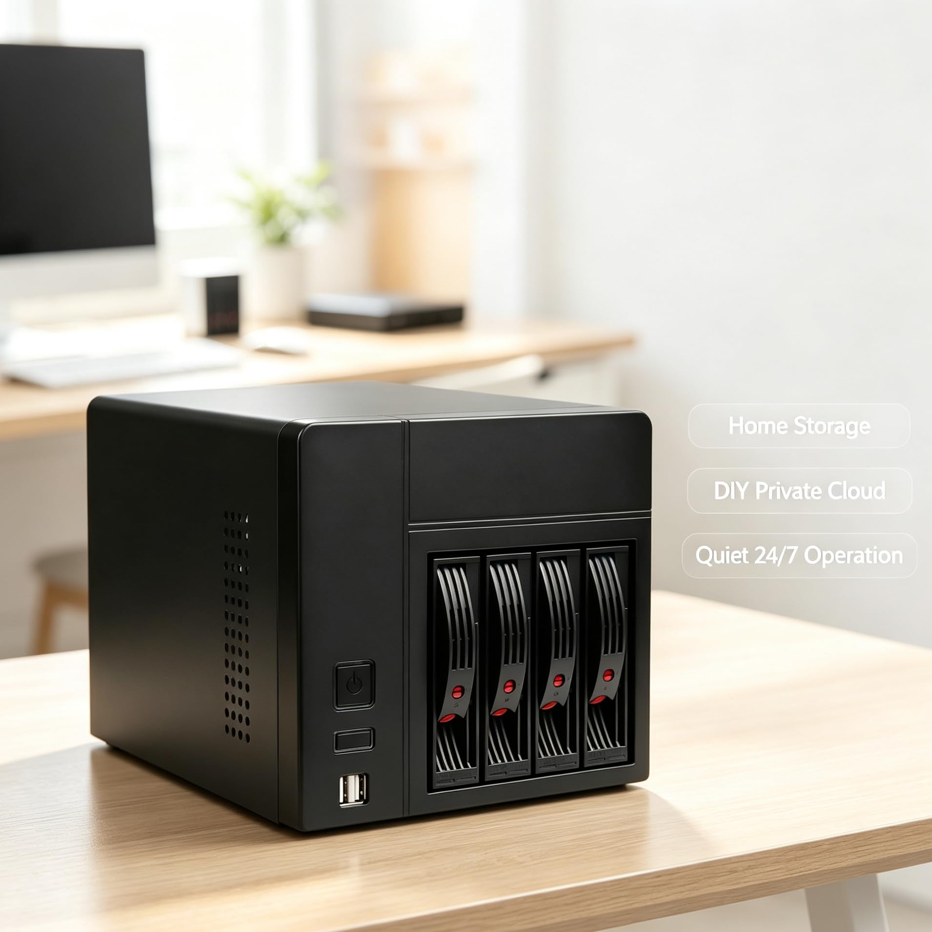 Amazon.co.jp: AUDHEID K3 4ベイミニITX NASケース、ホットスワップ3.5
