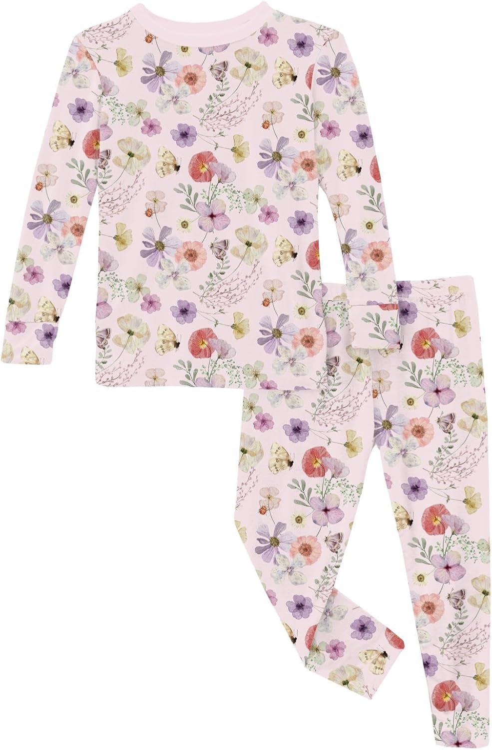 Kic Kee Pants baby-girls Print Long Sleeve Pajama Set (Toddler/Little Kids/Big Kids)