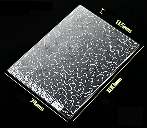 Miniatura 3 de Herramientas de la afición para el tanque militar Figura camuflaje cubierta papel cinta de enmascarar plantilla de corte estera almohadilla de corte