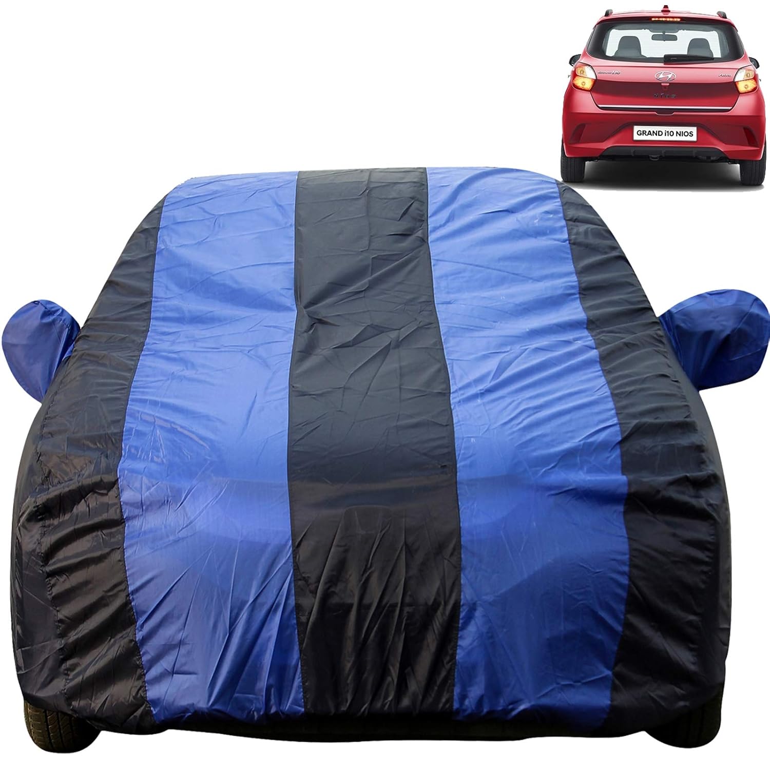 Autofact Car Body Cover with Mirror Pockets Compatible for Hyundai