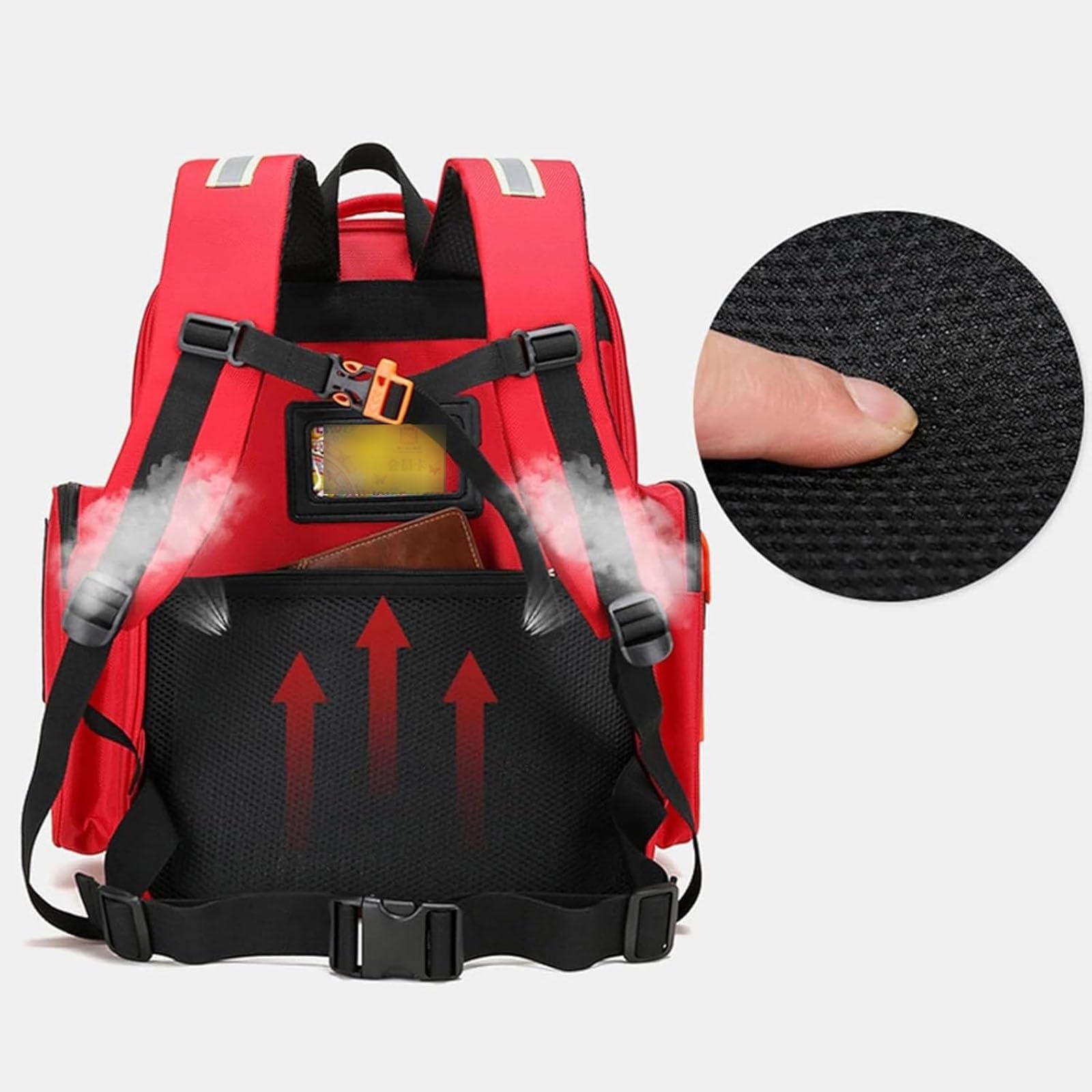 Mochila de Primeros Auxilios vacía, Almacenamiento, Mochila Emergencia | Kits de emergencia para traumatismos, ideal para senderismo, actividades al aire libre, viajes, acampadas y guarderías(Green)