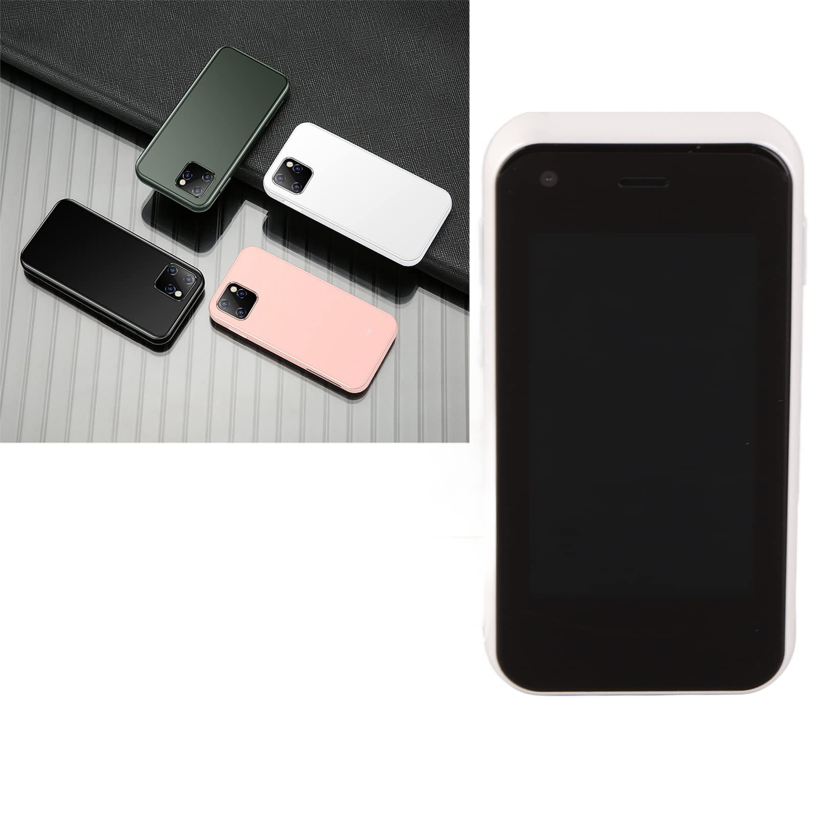 Mini Czterordzeniowy XS11Mini Smartphone ObsłUga GPS Telefon KomóRkowy 5MP 1580mAh Tylna Kamera 1GB RAM 8GB ROM Codziennie (Biały)
