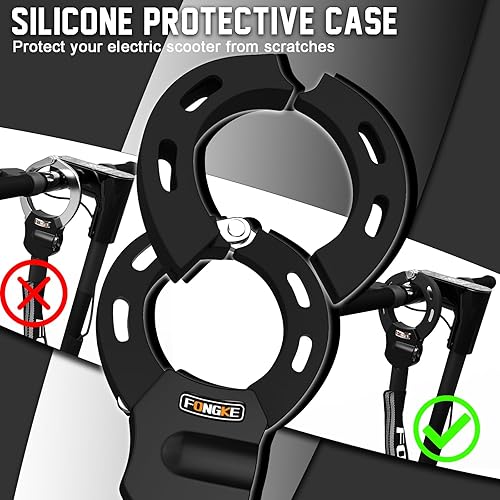Miniatura 6 de Candados eléctricos antirrobo, cerradura de scooter con llave, cerraduras de bicicleta resistentes, cadena de seguridad para scooter E Segway