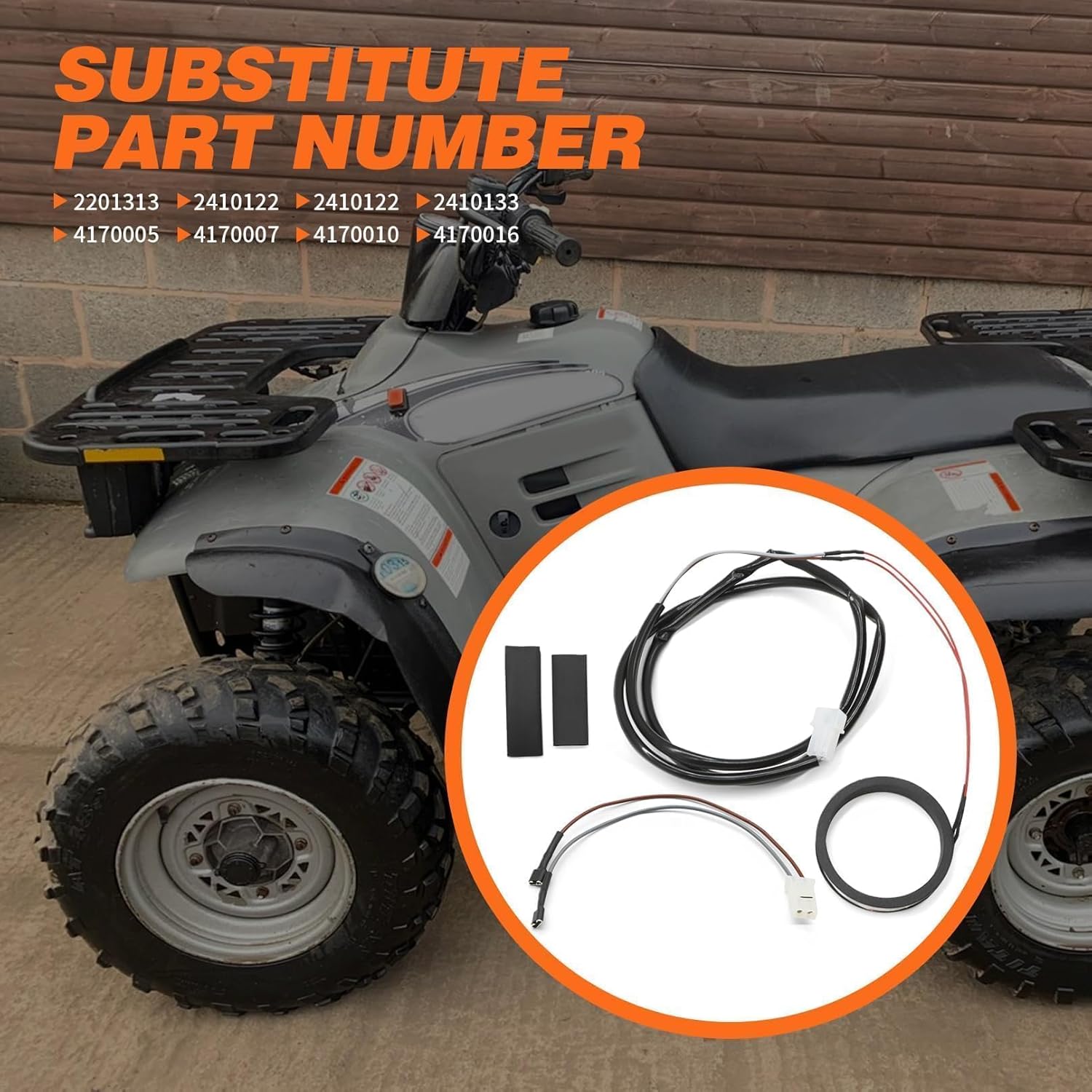 Hub Coil Repair Kit Compatible with Xplorer 400 Scrambler 400, Sportsman 500, Scrambler 500, Big Boss 500, Big Boss 400L 6X6 2201313 2410122