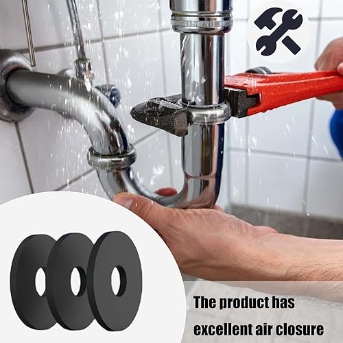 Miniatura 6 de Arandela de goma 30 arandelas planas de goma de 0.748 in de diámetro x 0.236 in de diámetro interior x 0.118 in arandelas de goma para tornillos,