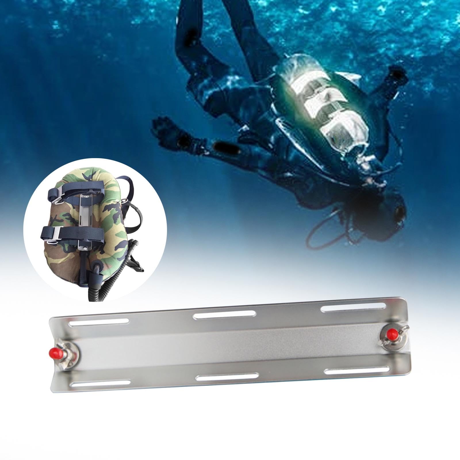 Tauchrückenplatte, Einzeltankadapter, Leichtes Wassersport Schwimmzubehör für Outdoor Sommerstrand, Unterwasser