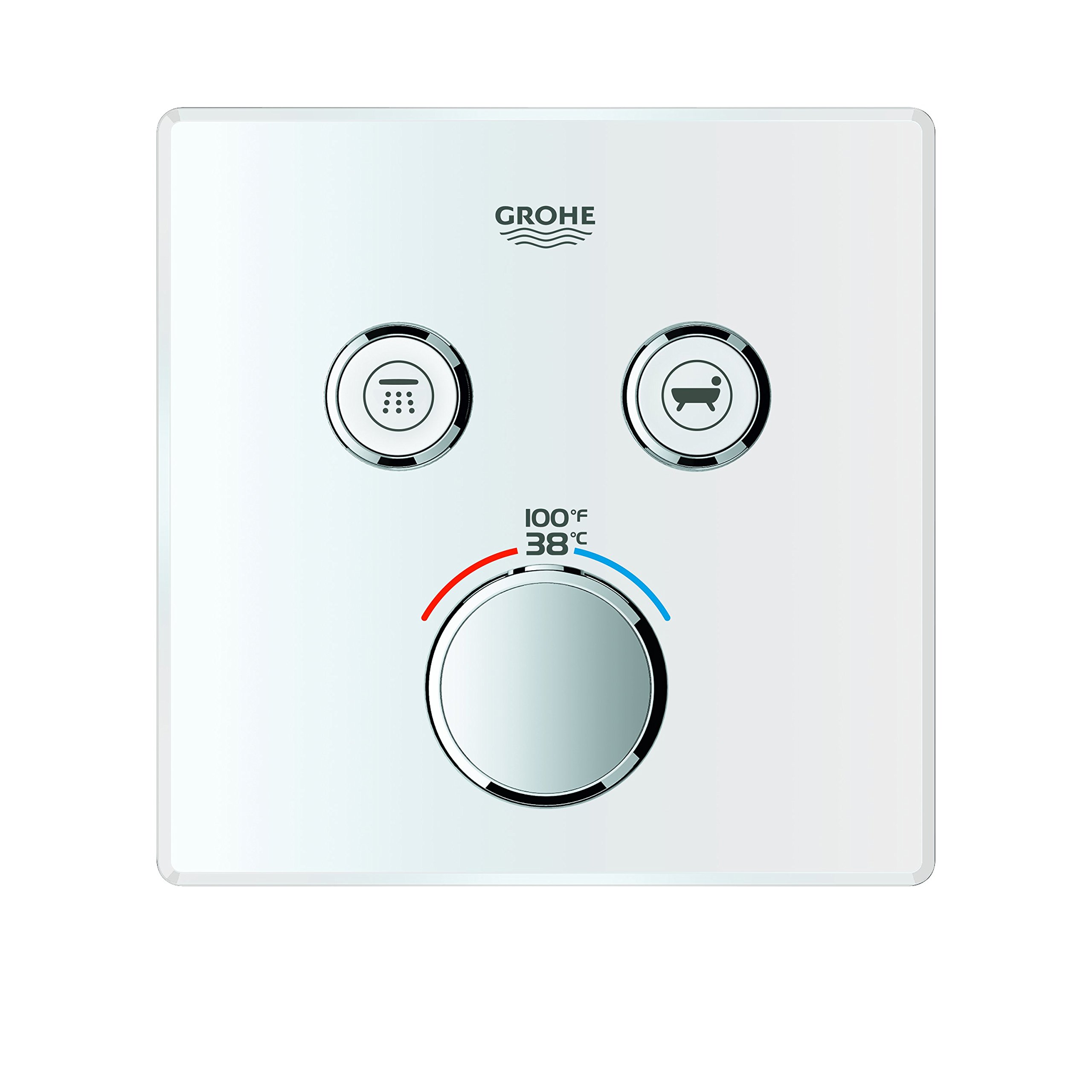 GROHE 29164LS0 Rivestimento termostatico a Doppia Funzione con modulo di Controllo, Bianco Luna