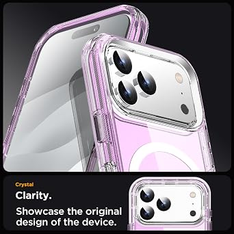 AICase for iPhone 17 Pro Max Case Clear Compatible with MagSafe 3 in 1 Heavy Duty Drop Protection Full Body Rugged Shockproof/Dust Proof 3-Layer Military Protective Tough Durable Cover 6.9_2