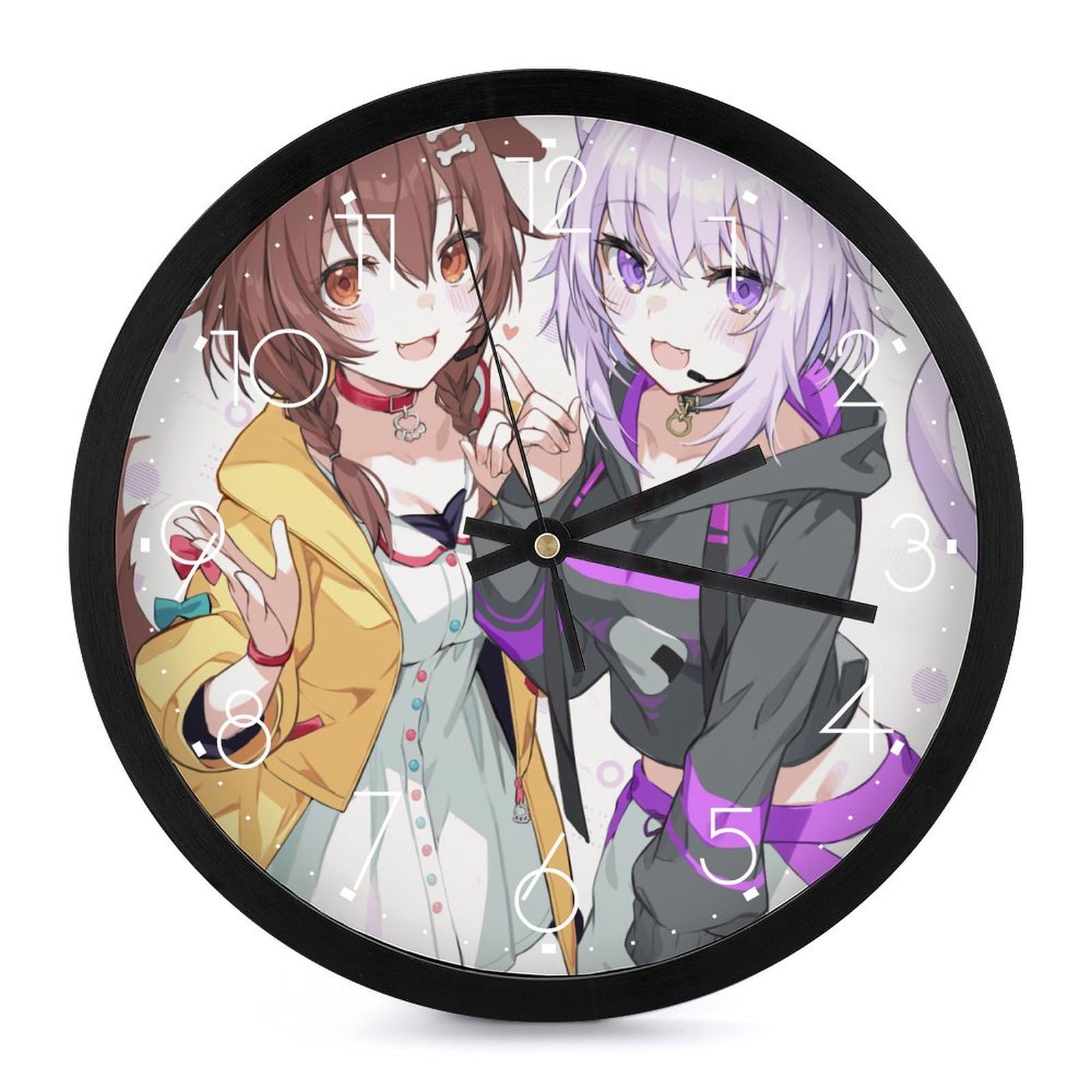 Amazon.co.jp: 掛け時計 アニメ柄 VTuber ころねちゃん おかゆん 北欧