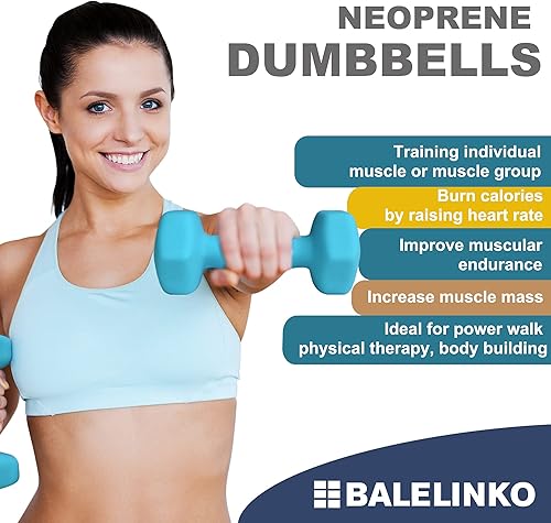 Miniatura 4 de Balelinko Equipo de gimnasio en casa, entrenamiento de fuerza, pérdida de peso, pesas de pilates, juegos de yoga, pesas libres para mujeres,