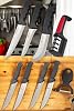 SürLaz 9 Piece Dowry Knife Set Kitchen Knife Set Sharpening Peeling