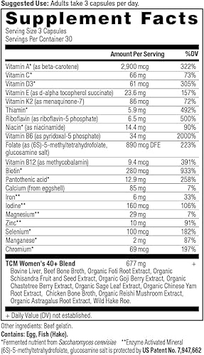 Miniatura 2 de Ancient Nutrition - Multivitamínico para mujeres de más de 40 años apoyo inmunológico múltiple con vitamina D y C 20 vitaminas y minerales apoyo