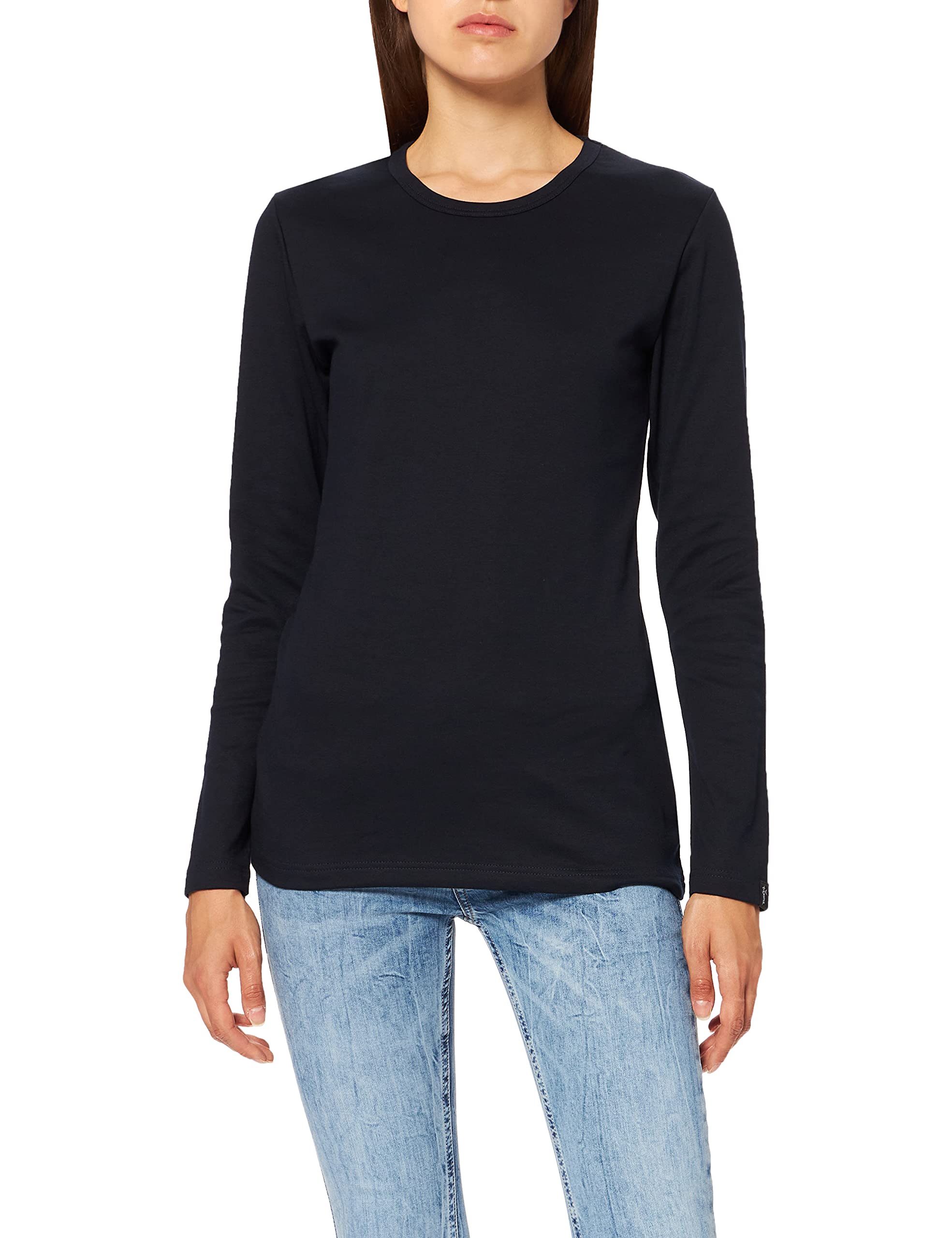 Trigema Women's Long Sleeve Shirt blue navy Size:L