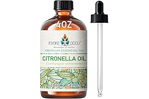 EVOKE OCCU Citronella Essential Oil, Pure Undiluted Citronella Oil for Candle Making