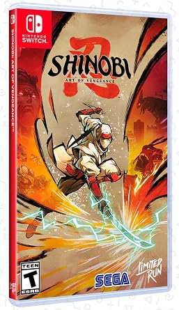 SHINOBI Art of Vengeance Limited Run Edition Nintendo Switch Shinobi Video Game