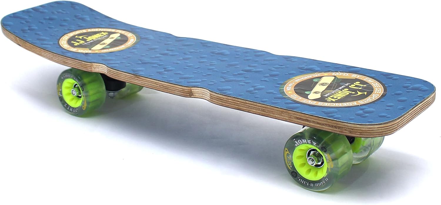 JJ Jonex Wooden Skateboard for Senior (Multicolor , Rollo Curved Medium)