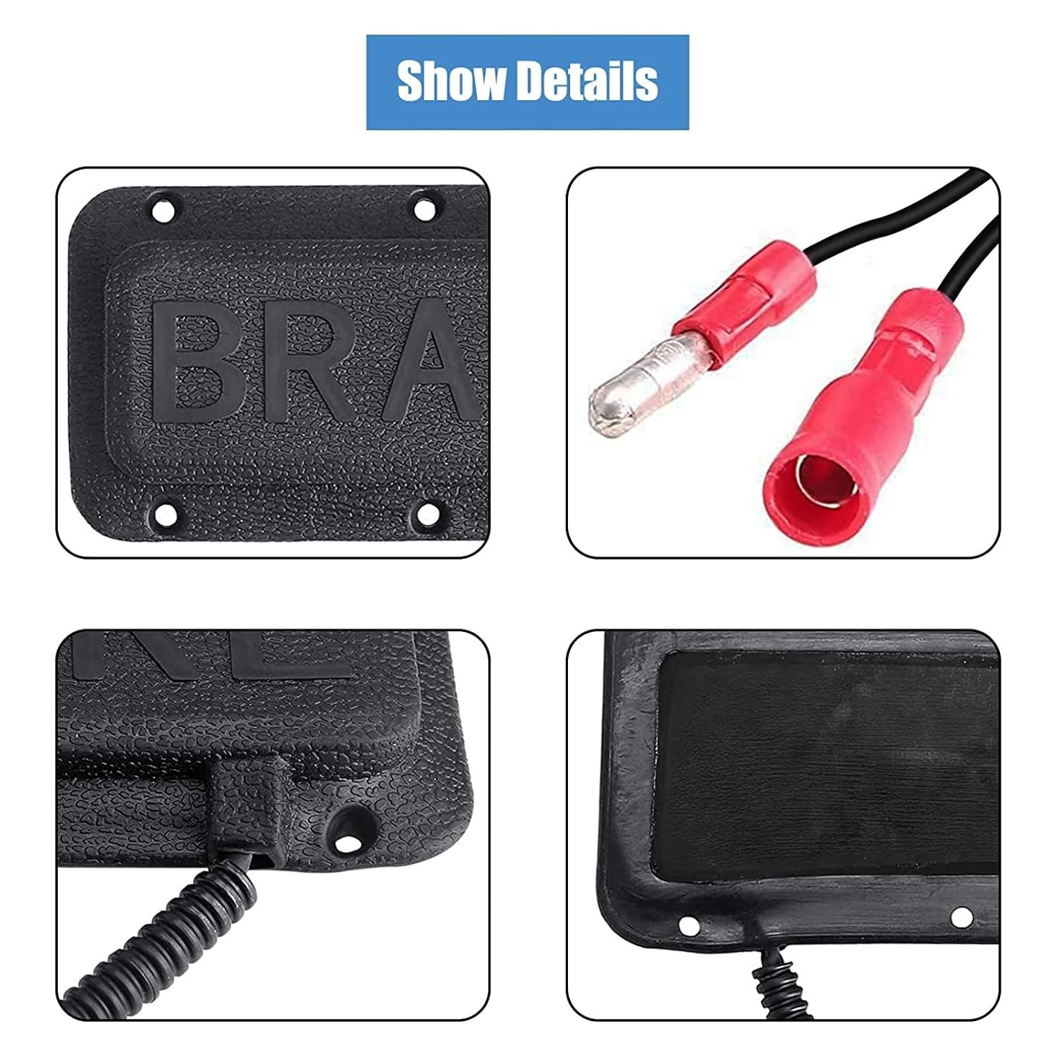 Cart Brake Light Pad Switch DC 12V 36V 48V Heat Universal Plastic Brake Light Switch Replacement for E Z GO Carts Club Car