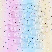 Vista 3 de HAUTOCO 27 piezas de cabujones de cristal transparente de 1.378 in, azulejos de cabujón de cúpula de vidrio de 1 3/8 pulgadas, redondos